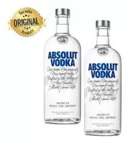 Kit Vodka Absolut 1l - 2 Unidades - Original