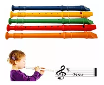  Flauta Doce Infantil Brinquedo Plastico Diversas Cores 