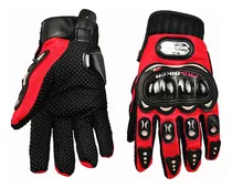 Guantes Para Moto Con Protecciones Probiker Rojo