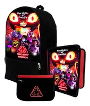 Mochila+ Funda Carpeta+ Cartu Five Nights At Freddy's #570