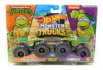 Hot Wheels Monster Trucks 1:64 2pck Michelangelo Vs Donatelo