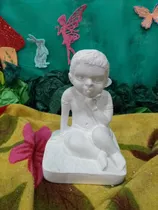 Imagem Ere Menino Estatua Gesso Cru 12 Cm Umbanda Candomble