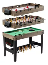 Mesa Ping Pong Multijuegos 3 En 1 Billar Futbolito Works