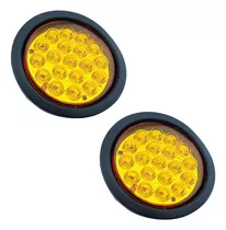 Foco Led Embutido Redondo De 4 Y 24 Volt Para Camion.