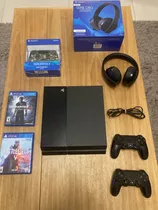  Sony Ps4 - 500gb + 3 Joysticks + Auriculares + 2 Juegos