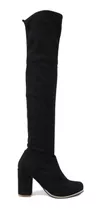 Botas Bucaneras Mujer Elastizadas Taco Alto Oro Paco D50