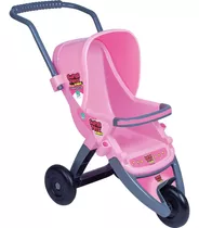 Carrinho De Passeio 3 Rodas Rosa Reborn 438 - Super Toys