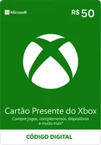 Microsoft Gift Card Xbox R$50 Reais - 100% Original !