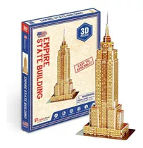 Edificio Empire State Miniatura Armable Puzzle 3d 24 Piezas
