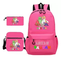 Mochila Escolar Rosa Banban Of Garden Para Estudiantes, 3pcs