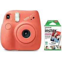 Paquete De Instax Mini 7+ Coral Claro (paquete De 10 Pe...