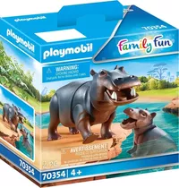 Playmobil Family Fun 70354 Hipopotamo Con Bebé Zoo Animales