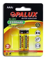 Pila Recargable Aaa 1100mah (2 Pilas) Dh-1100aaa Opalux