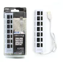 Hub Usb 7 Portas Com Chave Seletora 2.0 High Speed