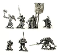 Lote Kit -7 Miniaturas Rpg D&d - Paladinos