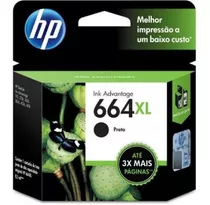 Cartucho Hp F6v31ab Preto 664xl 8,5ml