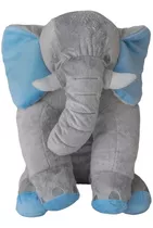 Almofada Travesseiro Elefante Bebê Pelúcia Quarto 80cm