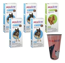 Bravecto Anti Pulga Carrapato Combo 1 10a20 + 4 20a40kg