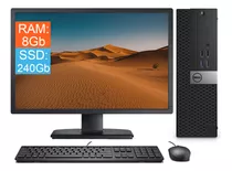 Desktop + Monitor Dell Core I5 6 Geração Ddr4 8gb Ssd 240gb