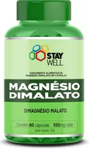 Magnésio Dimalato 100% Puro - Matéria Prima Importada - 60 Cápsulas