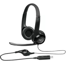 Logitech H390 Headset Usb Voip Micro Fone Volume Pc Notebook