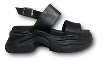 Zapato Sandalia Doble Tira Faja Pulsera Tobillera Plataforma