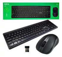 Kit Teclado E Mouse Sem Fio Intelbras Silencioso Ambidestro