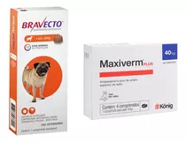 Bravecto Antipulgas Carrapatos Cães De 4,5 A 10kg + Brinde