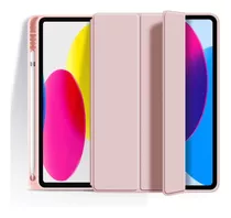 Capa Case Anti Impacto Rosa Para iPad 9 De 10.2 Polegadas