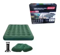 Colchón Inflable Klimber 2 Plazas + Inflador + 2 Almohadas