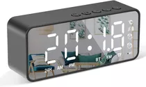  Espejo Bluetooth Portátil Tarjeta De Casa Reloj Despertador