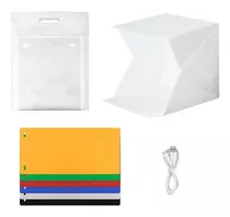 Cubo Foto Estudio Plegable Caja De Luz Foto Led 22cm Ps01