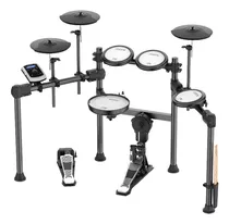 Bateria Eletrônica Aroma Tdx-22 - Pads E Caixa Em Mesh