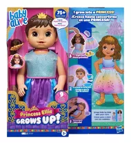 Boneca Baby Alive Princess Ellie Grows Up! Morena - F5237