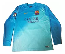 Camisa Oficial Barcelona Goleiro 2014 Manga Longa 