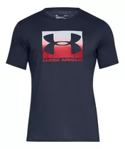 Polera M/c Hombre Boxed Sportstyle Ss Azul Under Armour