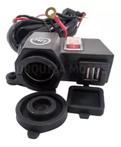 Cargador Adaptador Toma 12v+ Usb Doble Gps Celular Moto Um