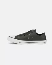 Zapatillas Converse All Star De Cuero Vacuno Natural Negro