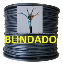 Cabo Rede Cat5e 305m Preto Ftp Blindado Lan Internet Connect