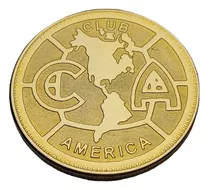 Moneda Equipo Futbol América Escudo Grande Chapa Oro 14k