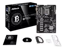 Placa-mãe Do Computador  Asrock  Suporta Intel Core I7 / I5 / I3 De 7ª E 6ª Geração  H110 Pro Btc+  Intel H110   - 