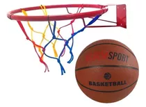 Aro De Basquet Red + Pelota Nro3 Basket Juego Niños Infantil