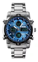 Reloj Hombre Digital Y Analogo Skmei 1389 Acero Inoxidable