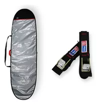 Capa Prancha Longboard Refletiva 9'0 A 9'4 + Fita Rack