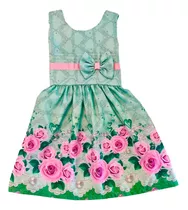 Vestido Infantil Gata Marie Menina Festa Manguinha Japonesa