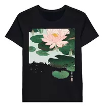 Remera Japanese Aesthetic Lotus Flower Vintage Woodart P1655