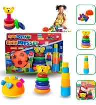 Brinquedo Educativo Pra Bebês Monta E Empilha Didático 1 Ano