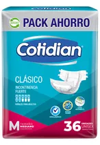 Cotidian Pañal Clasico Mediano [36 Uni.]