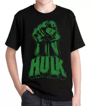 Remeras Hulk Puño Niños Comic Superheroe Bruce Banner