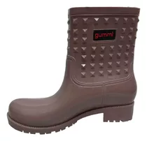 Bota Lluvia Gummi Glam Nueva Con Pequeños Detalle De Fabrica